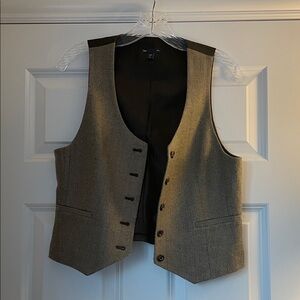 Stylish Brown Herringbone Vest